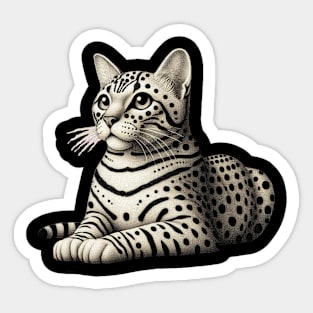 Spotted Cat Sticker